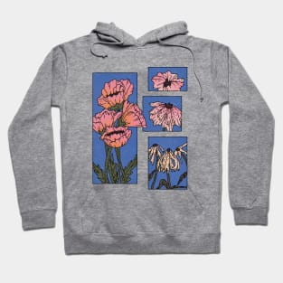 Wilt flower (blue) Hoodie